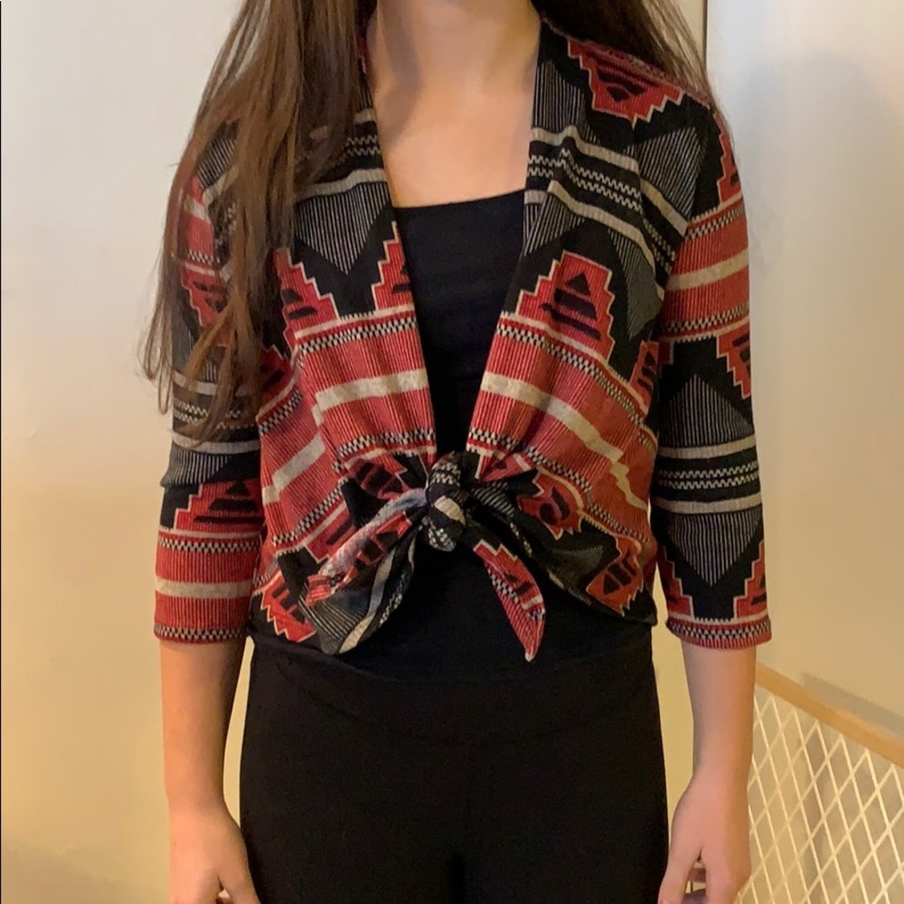 Tribal Print Cardigan size small